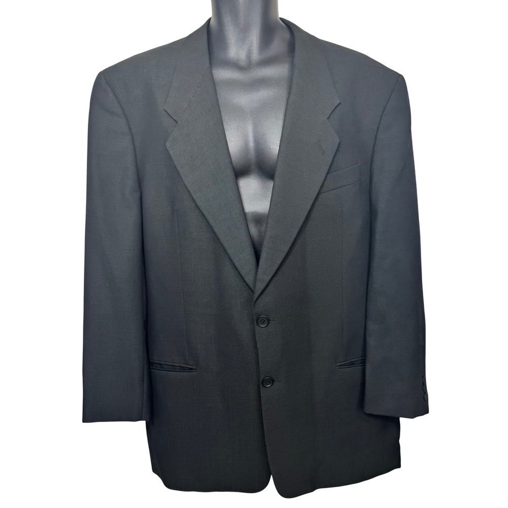 Giorgio Armani Le Collezioni 44L Suit Jacket 85% Virgin Wool Silk‎ Italy